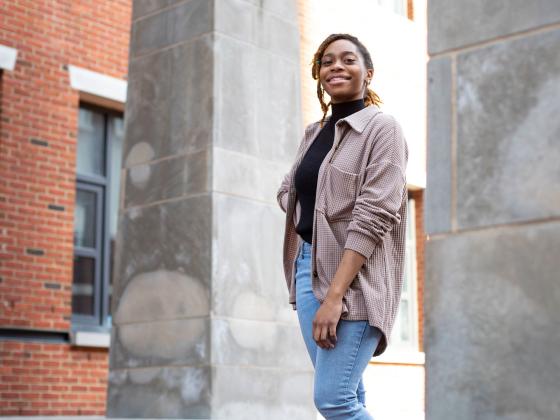 Savannah Lewis, a senior Electrical Engineering student who hopes to become an astronaut and increase the representation of black women in STEM