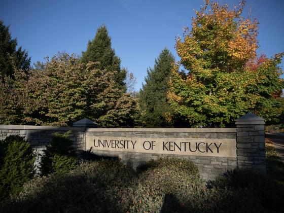 University of Kentucky stone wall
